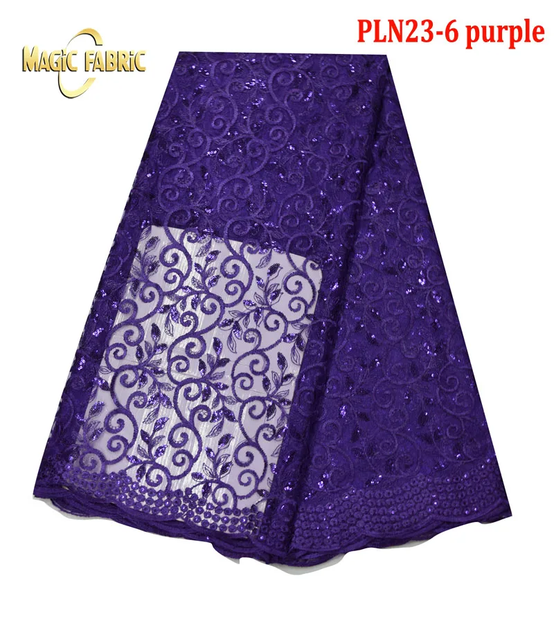 

Latest African Sequins Lace Fabric For Women Sequins Lace Fabric Embroidered Net Lace French Tulle Lace Material PLN23