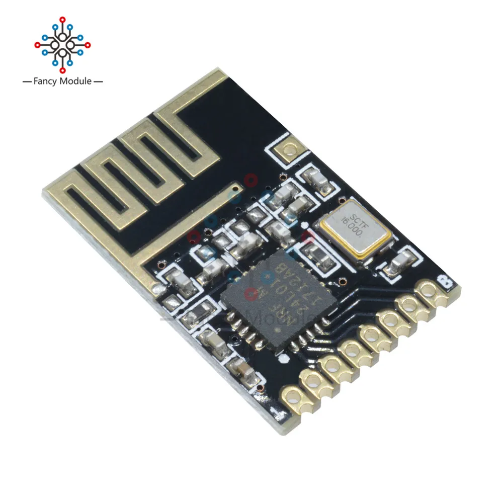 

10pcs Mini NRF24L01 + SMD 1.27MM wireless transceiver module Small Size