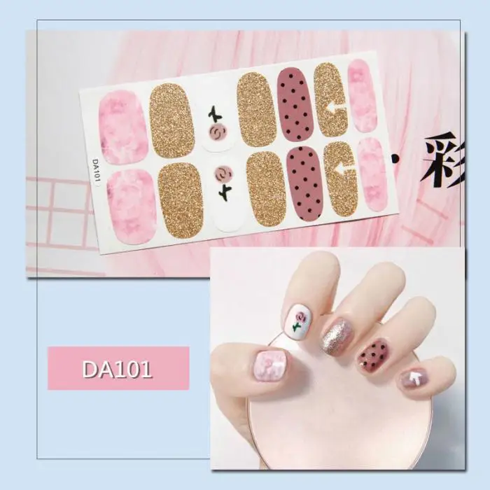 1 лист Водонепроницаемый самоклеющиеся наклейки для ногтей декор для ногтей DIY модные наклейки