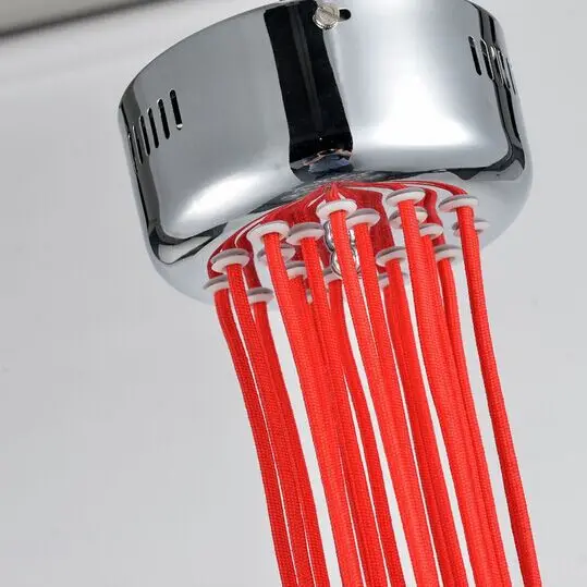 Бесплатная доставка подвесная люстра из красных пузырей с несколькими головками