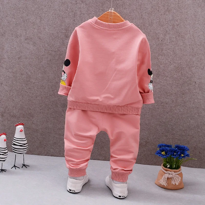 Autumn Boys Clothing Sets Mickey Baby Children Fashion Cotton Sweatershirt T Shirt and Pants Suits Kids Clothes Costume |