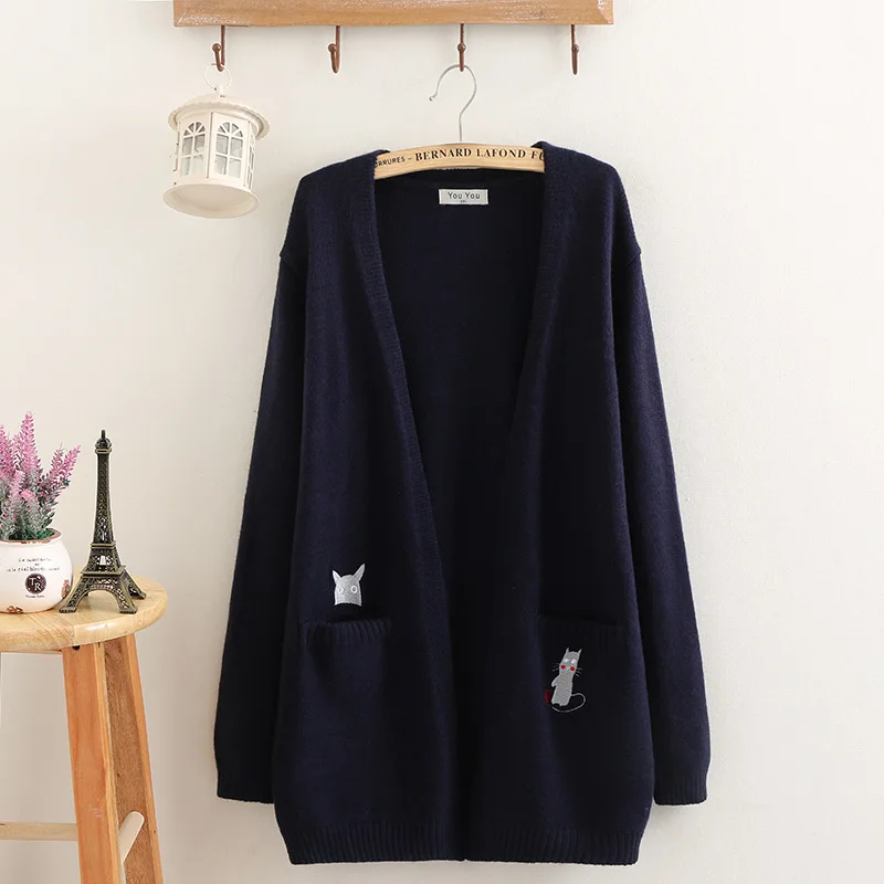 Фото Spring New Large Size Women Sweater Coat 2019 Autumn Winter Medium Long Loose Wild Cardigan Slim Fashion Knitwear Female Vs460 Spring New Large Size Women Sweater Coat 2019 Autumn Winter Medium Long Loose Wild Cardigan Slim Fashion Knitwear Female Vs460