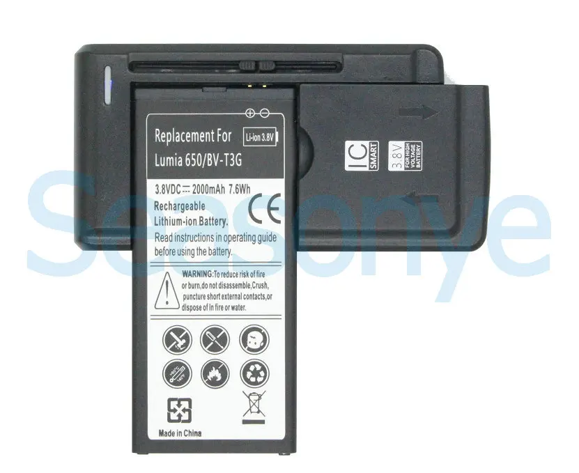 2000mAh/650 WH BV T3G сменный аккумулятор + универсальное настенное зарядное устройство