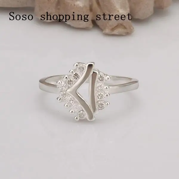 R300 Hot Sale!!Free Shipping 925 Silver Ring Fashion Sterling Jewelry Inlaid Stone Belt | Украшения и аксессуары