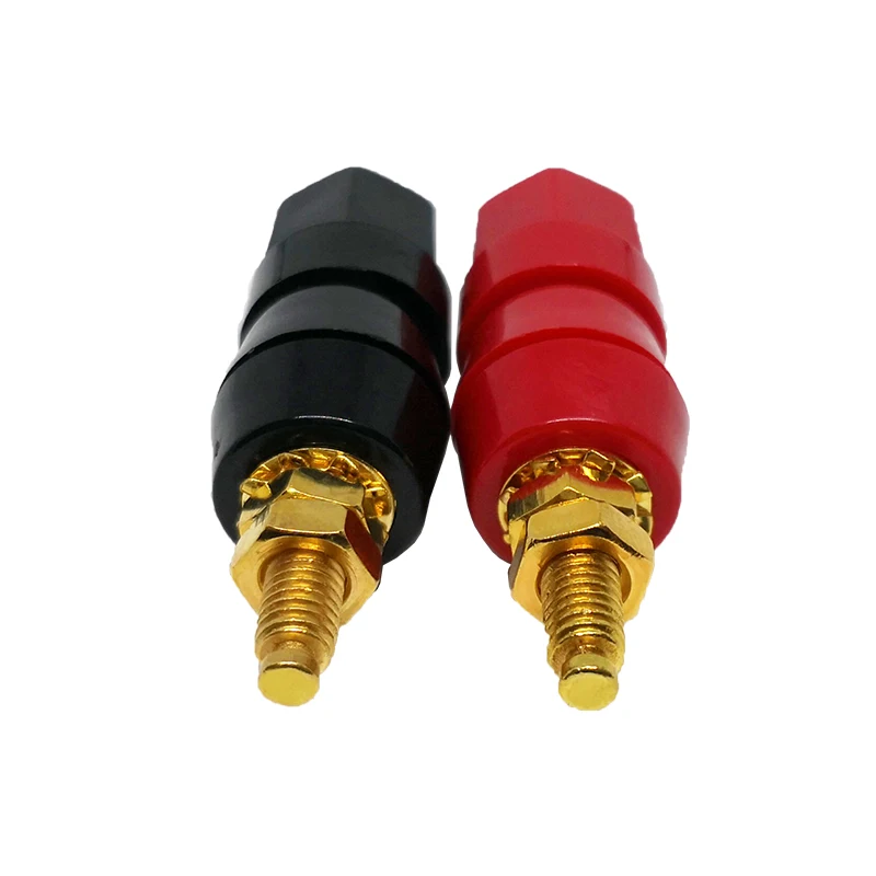20PCS(black+red) Terminals Red Black Connector Amplifier Terminal Binding Post Banana Speaker Plug Jack Adapter Socket | Обустройство