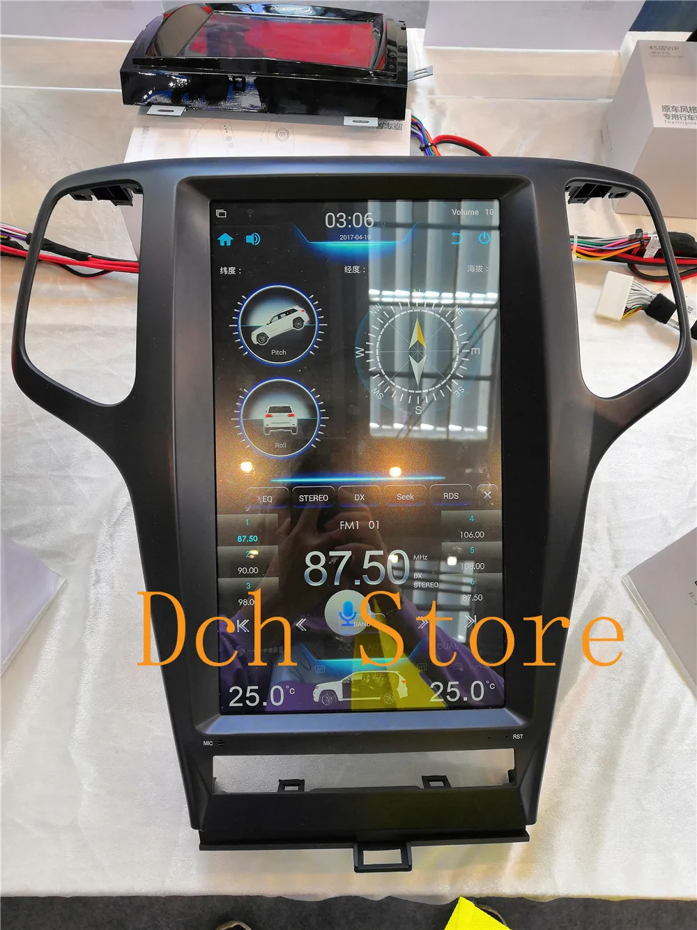 13 3 дюймов вертикальный Tesla стиль автомобильный dvd плеер на основе Android gps для jeep Grand