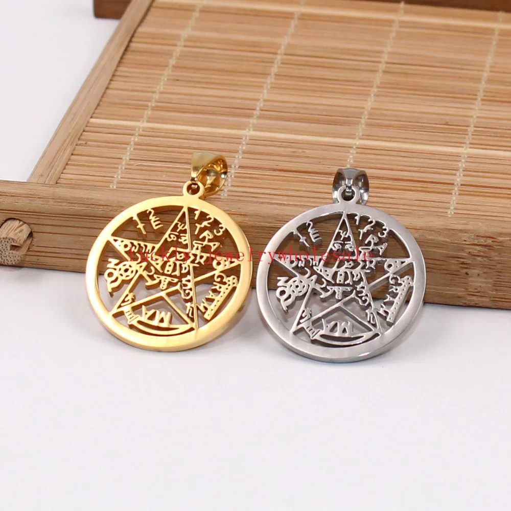 Выберите 1 шт. подвески из нержавеющей стали в виде пентаграммы без цепочки|pentagram