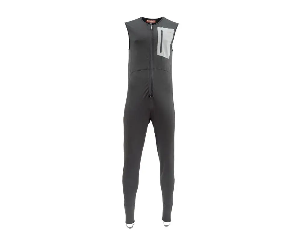 New Si*ms Men Fishing Bib Bodysuit Fleece Midelayer Bib Thermal Odor Resistant Grid Fleece BIB Warmth USA Size M-XXL Black - Цвет: Black