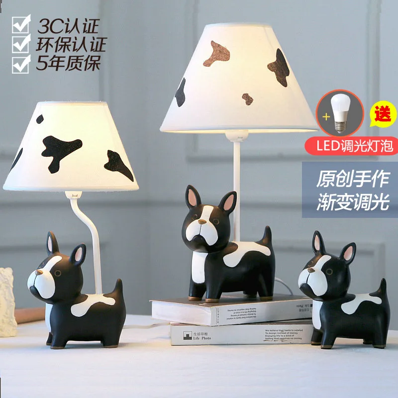 

Nordic Dog LED Adjustable Children's Room Cute Headlight Lamp Birthday Gift Table Lanterns Lamparas Mesita Noche Dormitorio