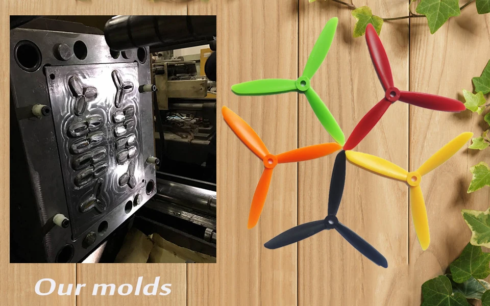 4 пары ABS CW/CCW propeller 6045 3 лезвия листа Props Three лопасть квадрокоптера Propeller для flysky Frame