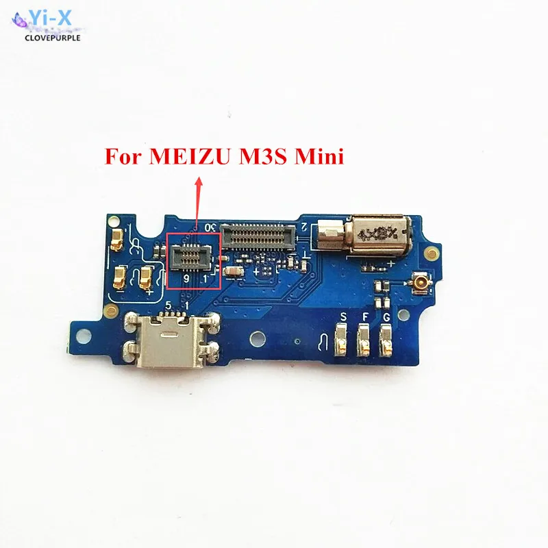 1 шт. usb-порт для зарядки гибкий кабель Meizu M3S Mini Mic Mircophone Dock Charger Conector Board | Мобильные