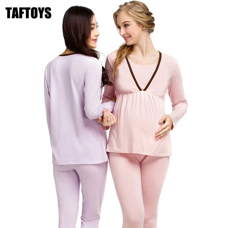 2017 Pregnancy Breast Feeding Clothes Sets Pajamas for Pregnant Women Cotton Soft Nursing Suit Sleepwear | Мать и ребенок