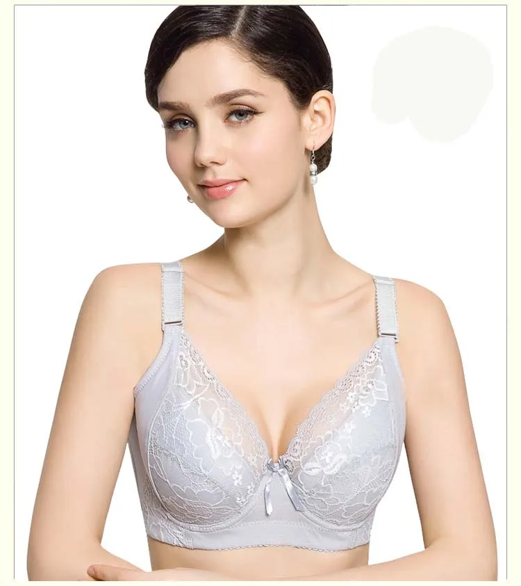 Женский кружевной бюстгальтер с цветочным принтом элегантное нижнее белье из