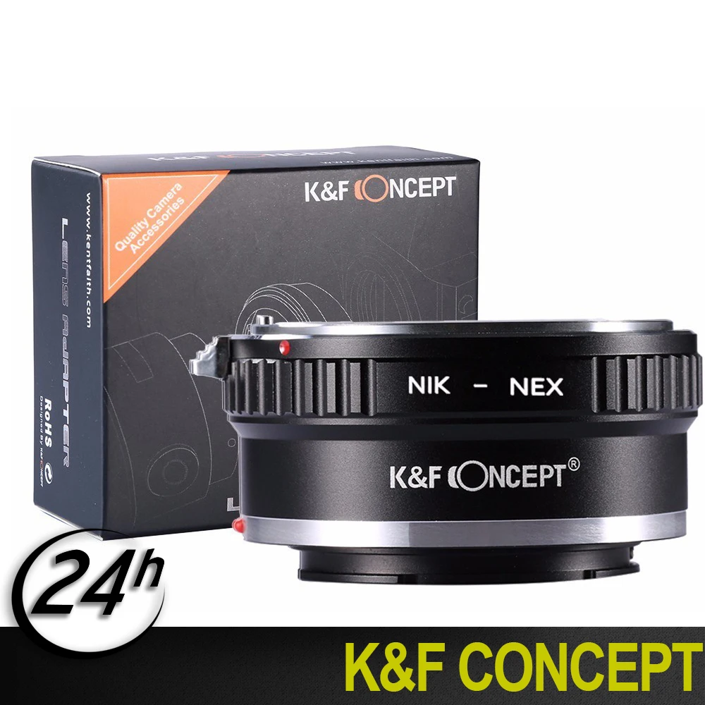 Высокое качество K & F концепция AI NEX переходное кольцо для объектива Nikon sony E 3 5
