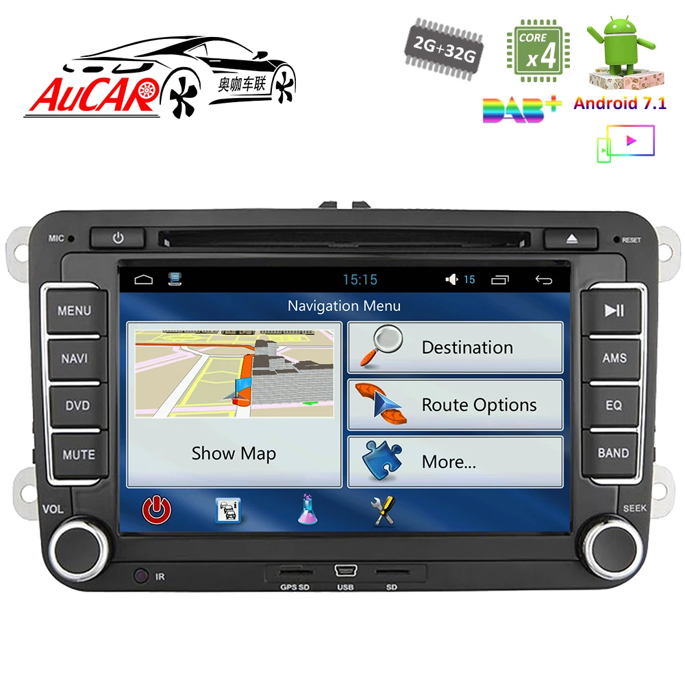Автомагнитола 2 din мультимедийный плеер на Android 10 с 7 "экраном GPS Wi-Fi 4G радио Bluetooth