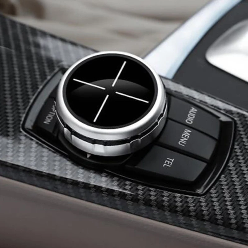 Серебряная крышка для контроллера мультимедийных колец BMW 1 2 3 5 серии X5 X6