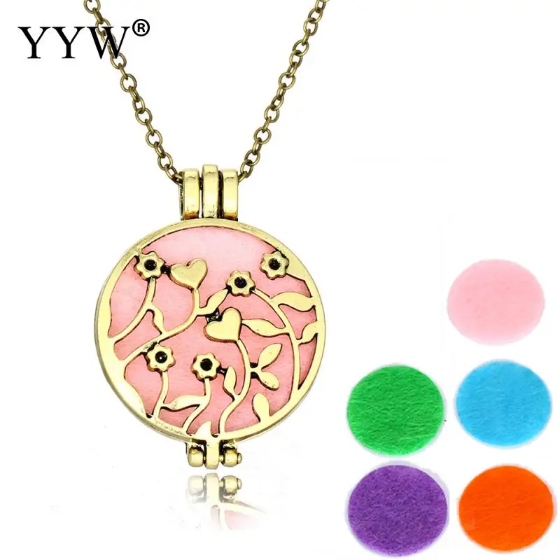 Шарм в античном стиле духи ожерелье медальон с ароматом кулон маслом для женщин