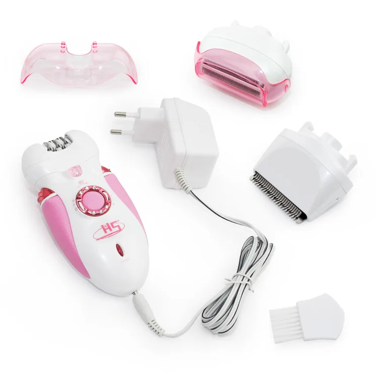 Hot Sale 3 in 1Lady Epilator with Extra Shaving head Hair Removal Rechargeable AC110V-240V for body face underarm bikini 2015New |