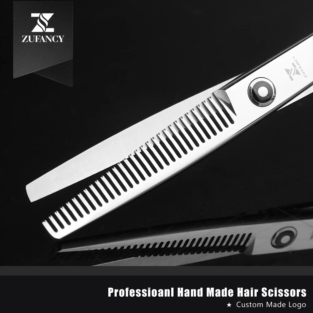 Fast shipped ZUFANCY professional high quality JAPAN 440C 6 inch hair scissors hairdressing cutting&ampthinning barber | Красота и