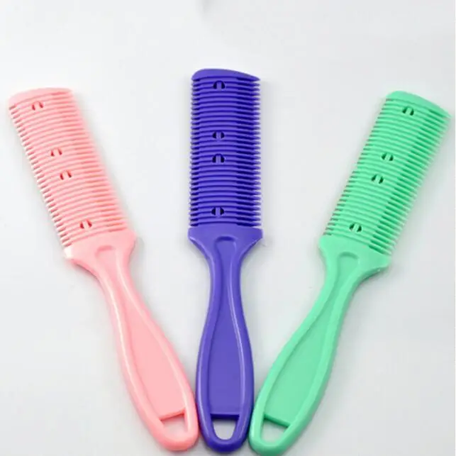 Триммер для волос расческа стрижки 2 лезвия|thinning comb|hairdresser cuttingcutting thinning |