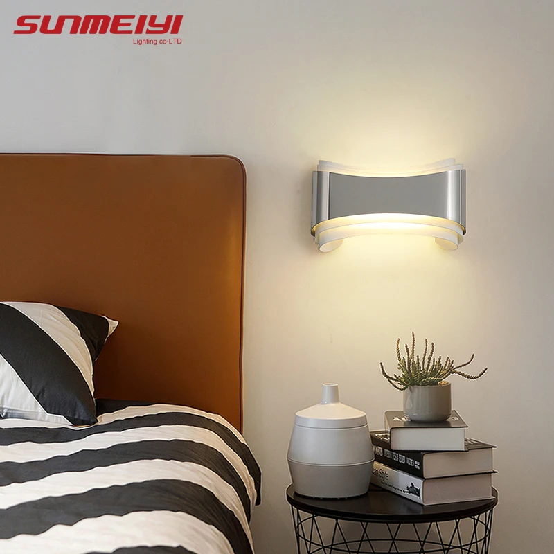 Скандинавский светодиодный настенный светильник лампы внутреннего освещения