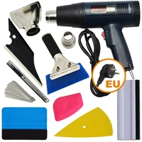 ehdis 1800w electric hot air heat gun useuau plug vinyl film car wrap tools set art knife window tint squeegee car accessories