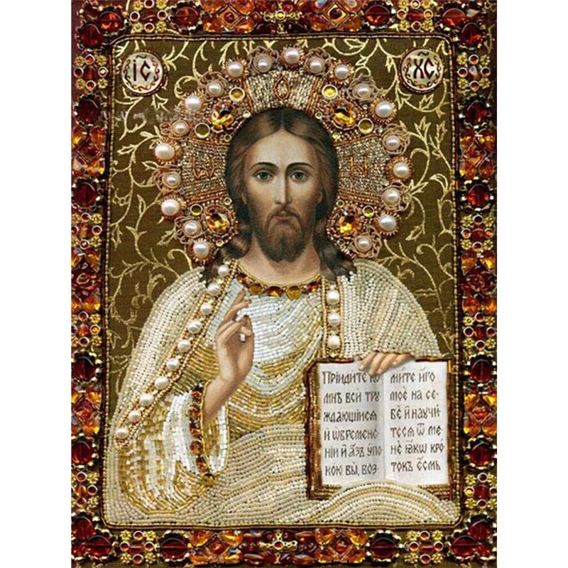 5D diy diamond painting cross stitch Crystal 3d embroidery kits mosaic religious Picture rhinestones | Дом и сад