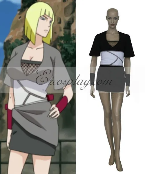 Japanese Anime Outfit Naruto Shippuuden Team Cloud Samui Cosplay Costume E001 |