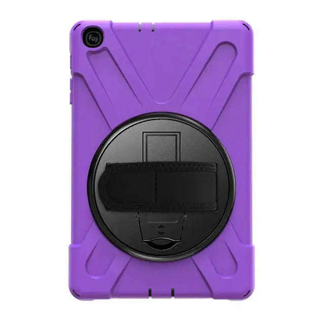 purple IBuyiWin сверхмощный вращающийся чехол для samsung Galaxy Tab A 10,1 SM-T510/T515 10," чехол для планшета с ремешком - Цвет: purple