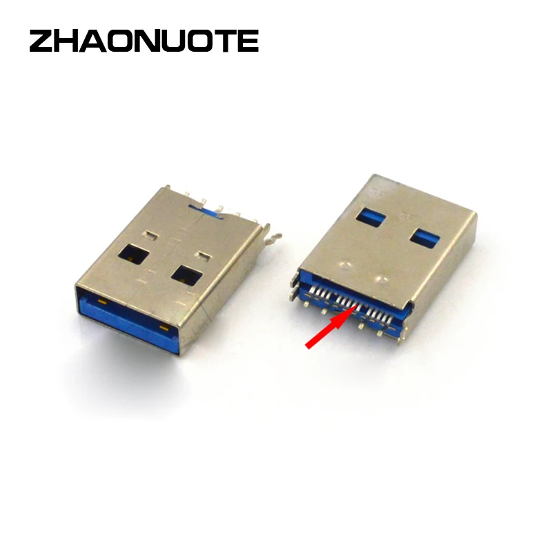 

10pcs 3 Insert USB Adapter TF Card Seat Two In One Micro SD Card U Disk Charging Line Head Male Plug