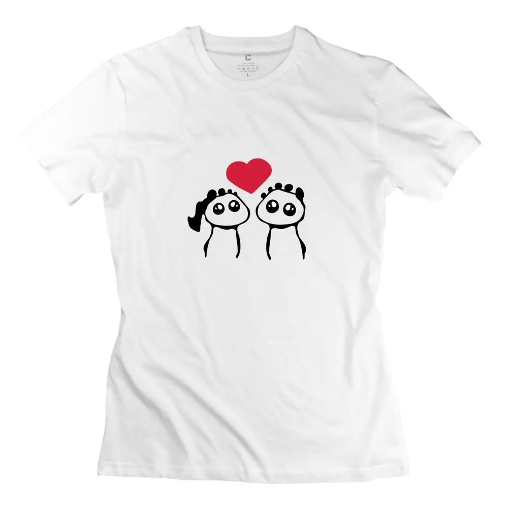 Best Selling Woman's Drop Shipping t-shirt Couple &amp heart Home Wear Short Sleeve Women t shirts | Женская одежда