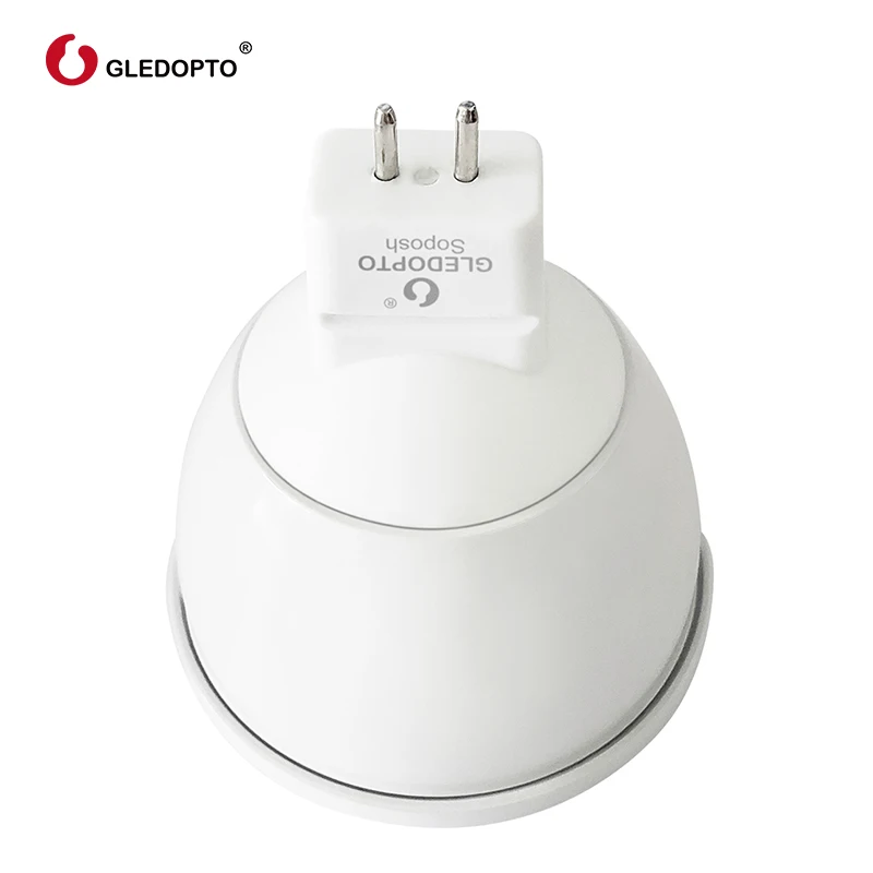 GLEDOPTO ZIGBEE светодиодный MR16 4 Вт RGB+ CCT прожектор ww/cw 2700-6500k DC12V теплый белый работает с zigbee 3,0 шлюзом amazon echo plus