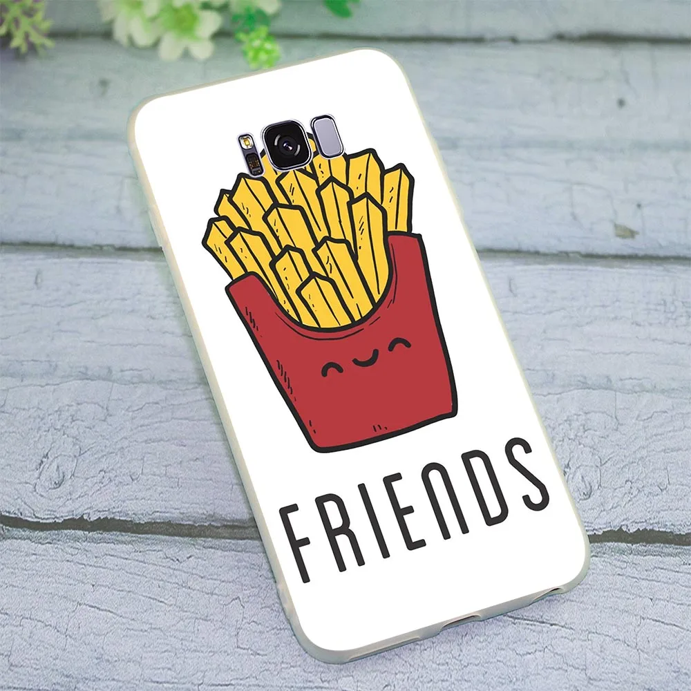 Мягкий чехол из ТПУ с надписью Best Friends Girl для Galaxy A20 A30 чехлы Samsung A6 Plus A7 A8 A9 A10 A40 A50 A70