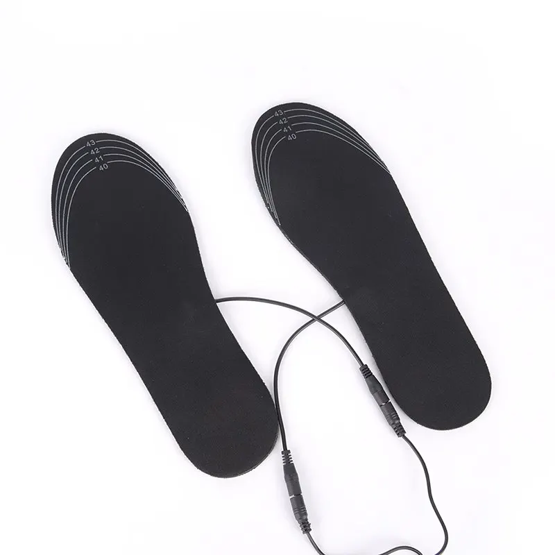 Новинка, 1 пара, USB стельки с подогревом, перезаряжаемый Электрический нагреватель батареи, обогреватель для обуви, зимняя теплая электрическая тепловая стелька