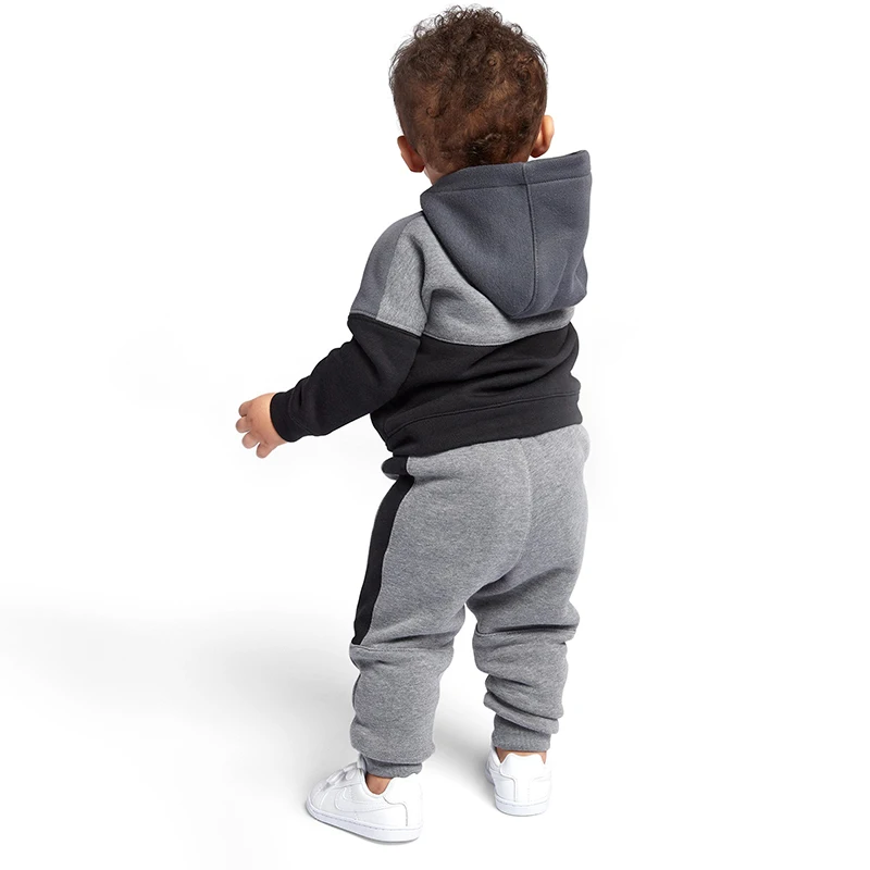 2018 Baby Boy Clothes Set Autumn Fashion Cotton Long Sleeve Solid Zipper Hoody And Pants 2PCS Tracksuit Clothing |