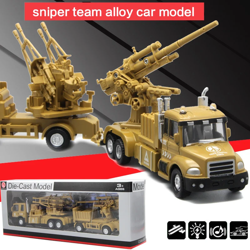 1:32 внедорожная модель военной машины игрушки наземные гранаты артиллерия