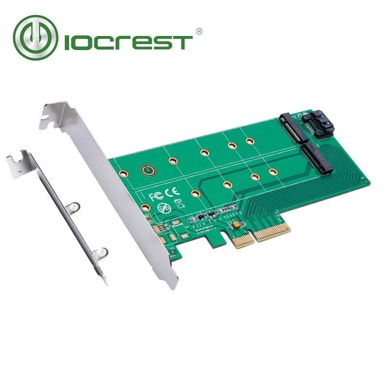 Адаптер iocest PCIe x 4 к M.2 NVMe SSD и SATA NGFF | Компьютеры офис