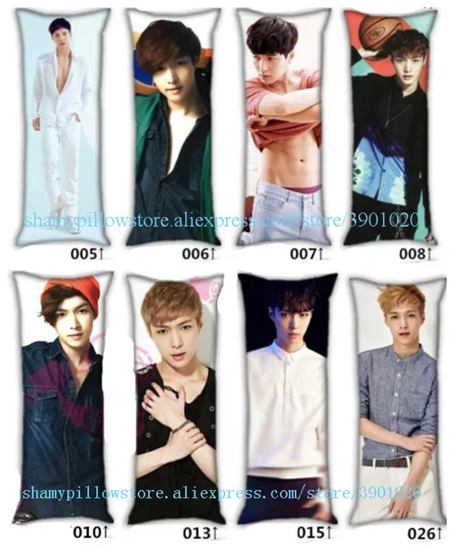 Корейская kpop подушка для тела EXO BAEKHYUN CHEN CHANYEOL KAI SEHUN Kris XIUMIN SUHO boyfriend подушки для тела 40 см* 100 см