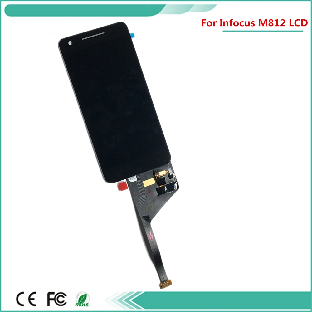original Quality For Infocus M812 LCD Display Screen And Touch Assembly Replacement Part Black Color with 3m tape |