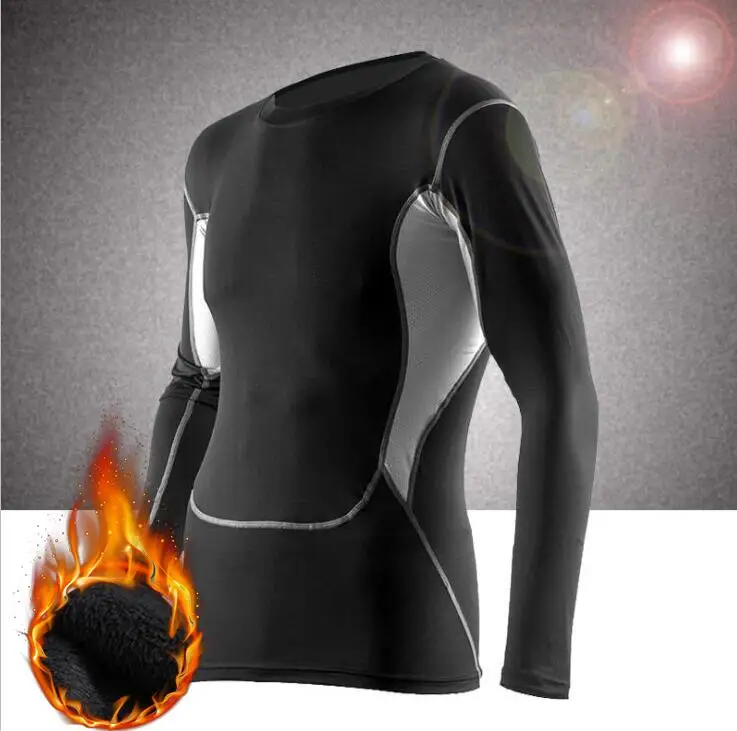 Clothing 4 Новинка, осенне-зимнее термобелье для мужчин, фирменное, быстросохнущее, анти-микробное, стрейчевое, мужское термобелье, теплое, флисовое, кальсоны - Цвет: Clothing 4