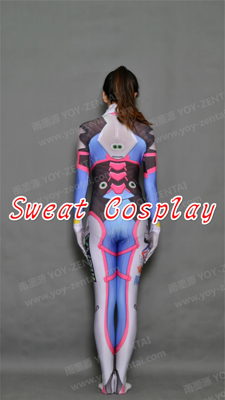 Высококачественный костюм на заказ D.Va для косплея из спандекса костюмированной