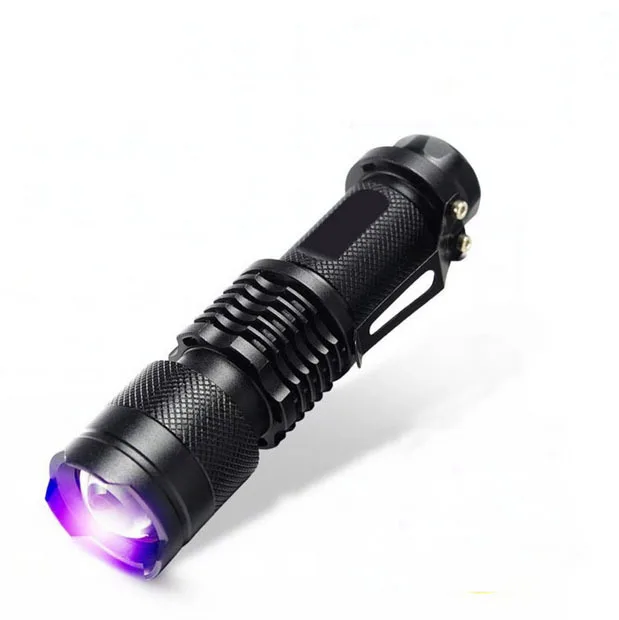 Светодиодный фонарик lanterna UV Ultraviolet BLB Blacklight батарея AA (не входит в комплект) для
