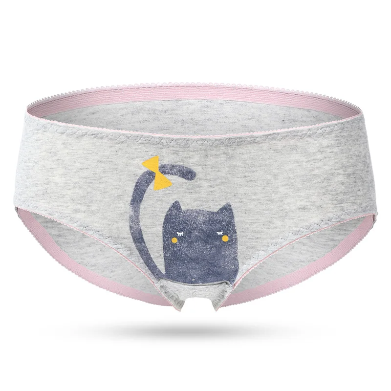 5 шт. женские хлопковые трусы с принтом со средней посадкой|soft panties|mid waist pantieswaist