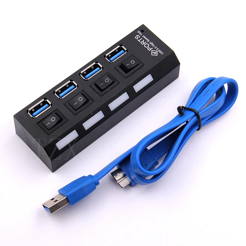 Новинка высокоскоростной мини-концентратор USB 3 0 4 порта 5 Гбит/с usb-концентратор с