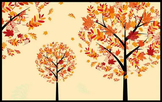 3d обои на заказ роспись вручную богатые деревья фон настенные картины |