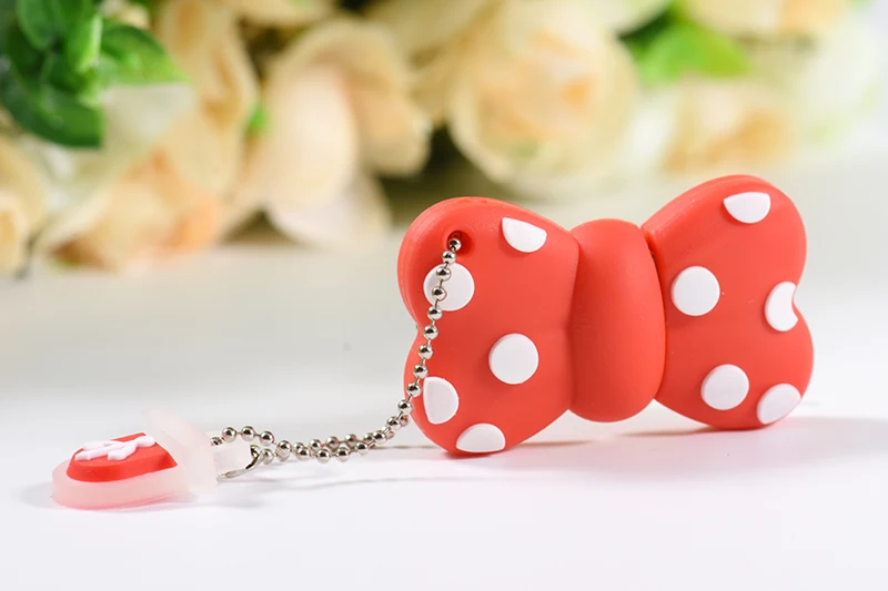 JASTER USB флеш-накопитель с рисунком котенка, ручка с бантом, 4 ГБ, 8 ГБ, 16 ГБ, 32 ГБ, 64 ГБ, флеш-карта памяти, внешний накопитель с розовыми бантами