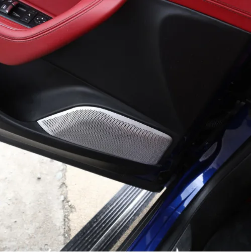

4Pcs For Maserati Levante Car Door Speaker Cover Trim Aluminum Alloy Auto Accessories NEW