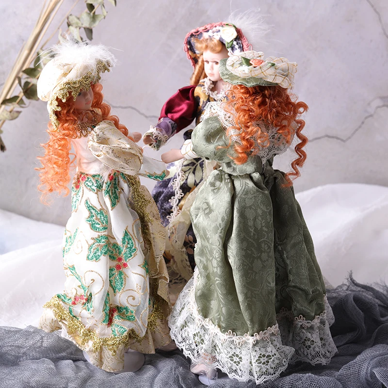 Горячая Распродажа 30 см фарфоровая кукла Европейский Стиль Виктория стиль