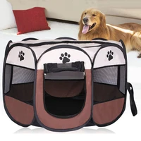 dog kennel pet tent portable folding pet tent dog house cage dog cat tent playpen puppy kennel easy operation octagon fence