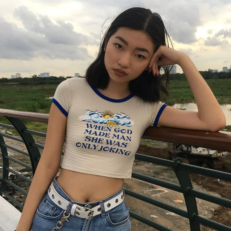 Sweetown Harajuku, каваи с надписью, тонкая облегающая футболка с коротким рукавом и круглым вырезом, женская летняя футболка, Повседневная футболка, топы